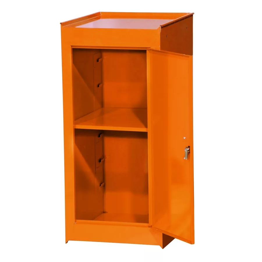 Side Half Locker w/ Shelf - Orange