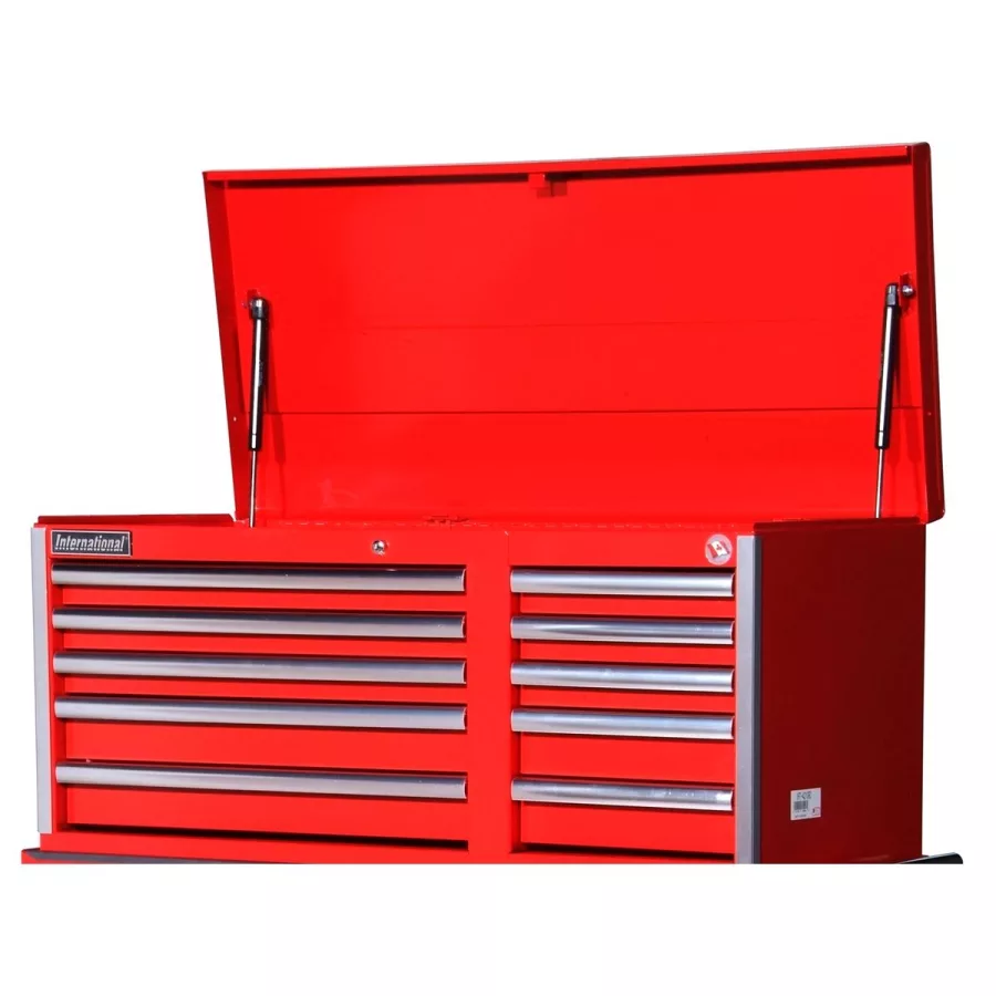 40"RED CHEST,10 DRAWER