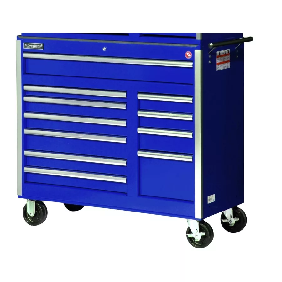 40"BLUE 11-DRAWER ROLLER CABINET- RLR BEARING