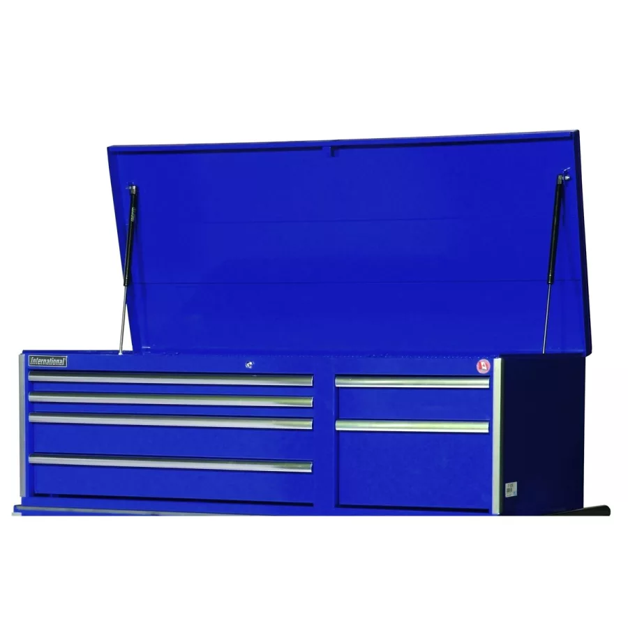 56" X 24" 6 DRAWER CHEST BLUE