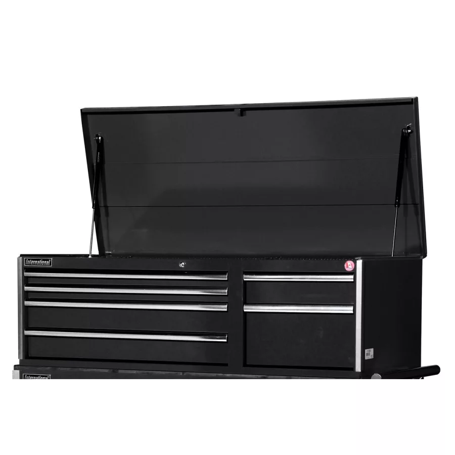56" X 24" 6 DRAWER CHEST BLACK