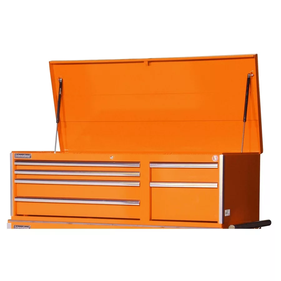 57 In x 24 In 6 Drawer Chest - Orange