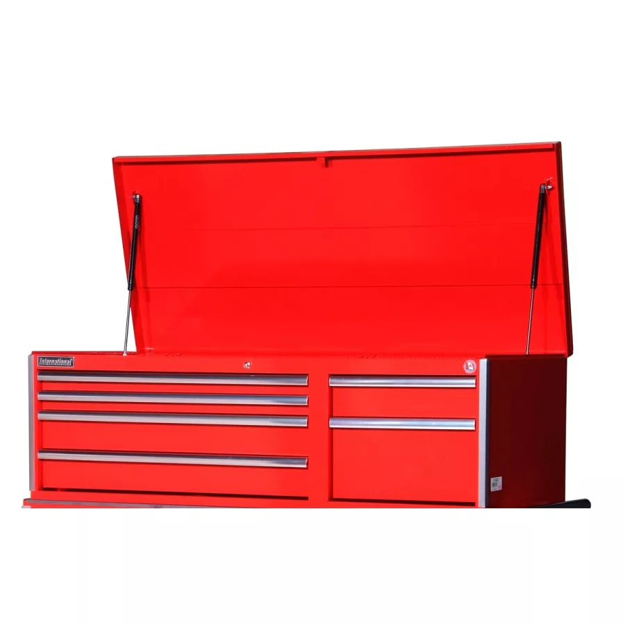 56" X 24" 6 DRAWER CHEST RED