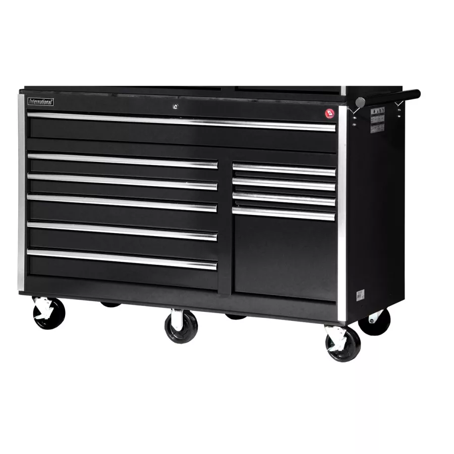 56" 10 DRAWER BLACK TOOL CABNET