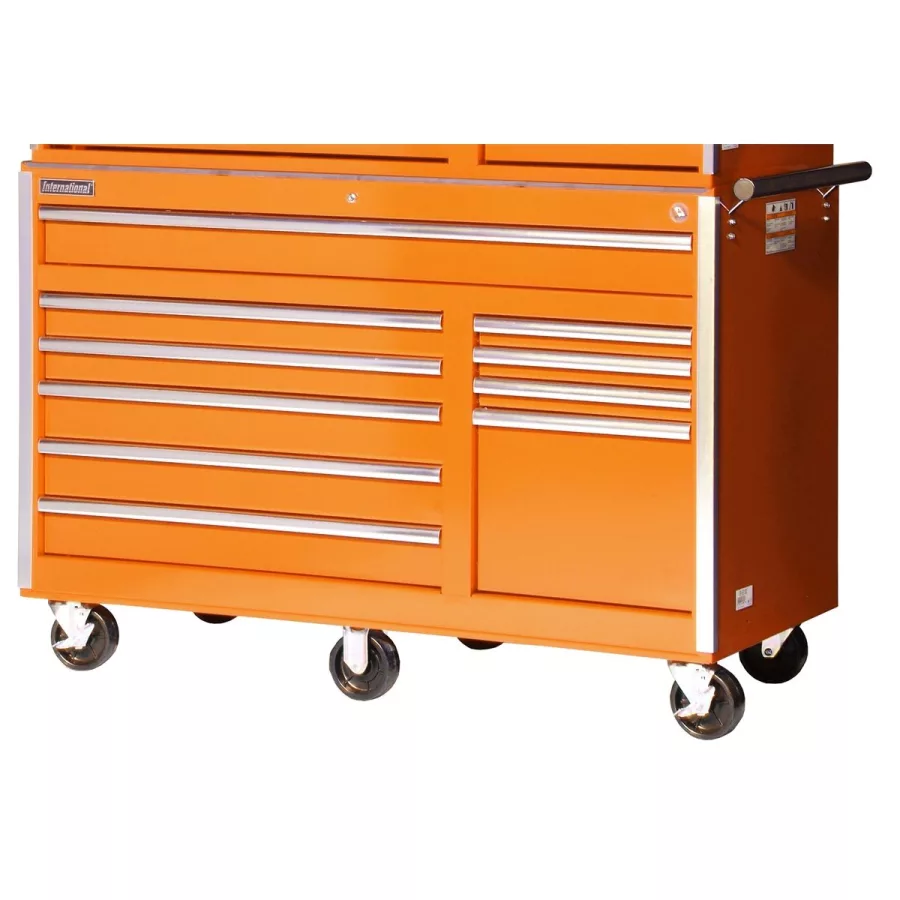 56 In x 24 In 10 Drawer Cabinet - Orange VRB5610OR