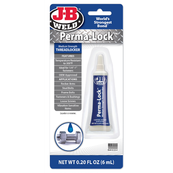 J-B Weld Perma-lock 6 ml.Blue threadlocker