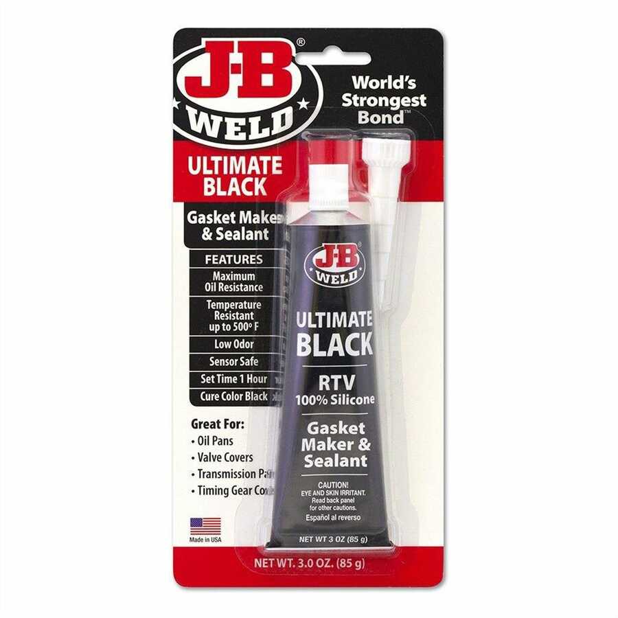 J-B Weld Ultimate Black High Temp Silicone Gasket Maker 3oz