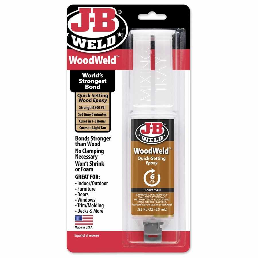 J-B WOODWELD SYRINGE- 25 ML.