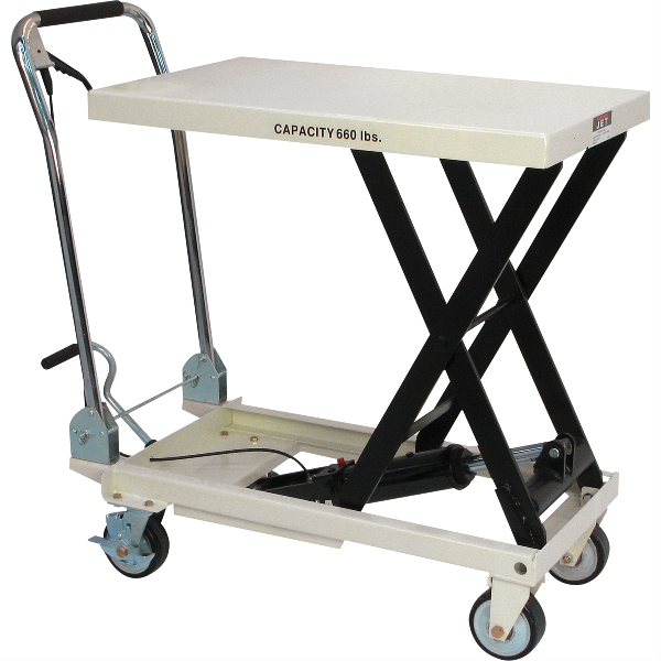 SLT-660F Scissor Lift Table w Folding Handle 660 Lb Capacity