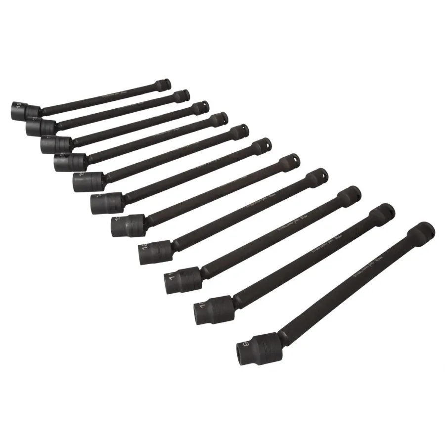 (image for) 11pc. Metric Impact Swivel Extension Socket Set