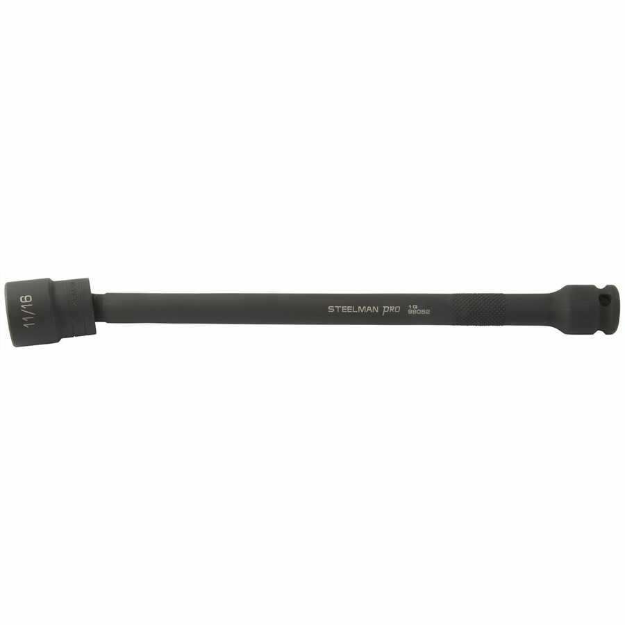 3/8" Dr. x 9" Long Ball-Joint Impact Socket, 11/16