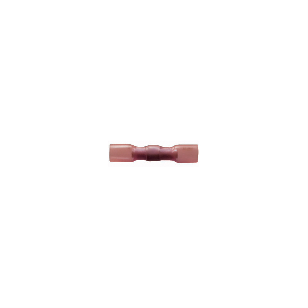 22-18 RED CSS HEAT SHRINK BUTT CONNECTOR 5 PCS