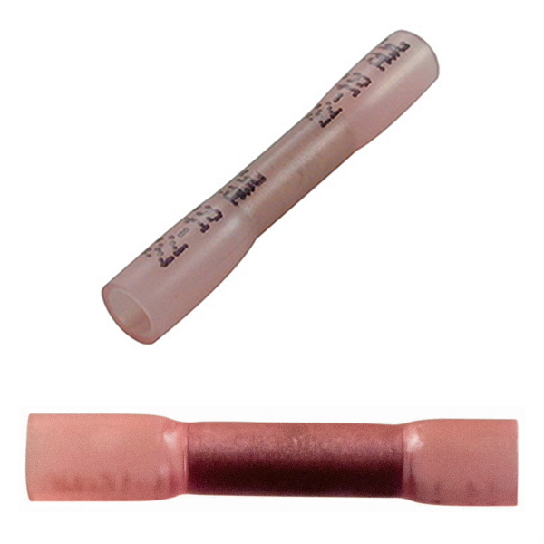 22-18 AWG CS HEAT SHRINK BUTT CONNECTOR 5 PCS
