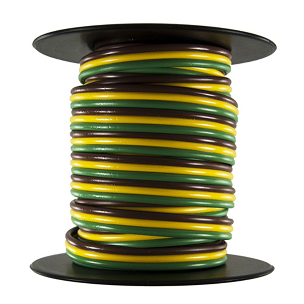 16 AWG 3-Way Trailer Ribbon Wire 25Ft - Bonded 80°C