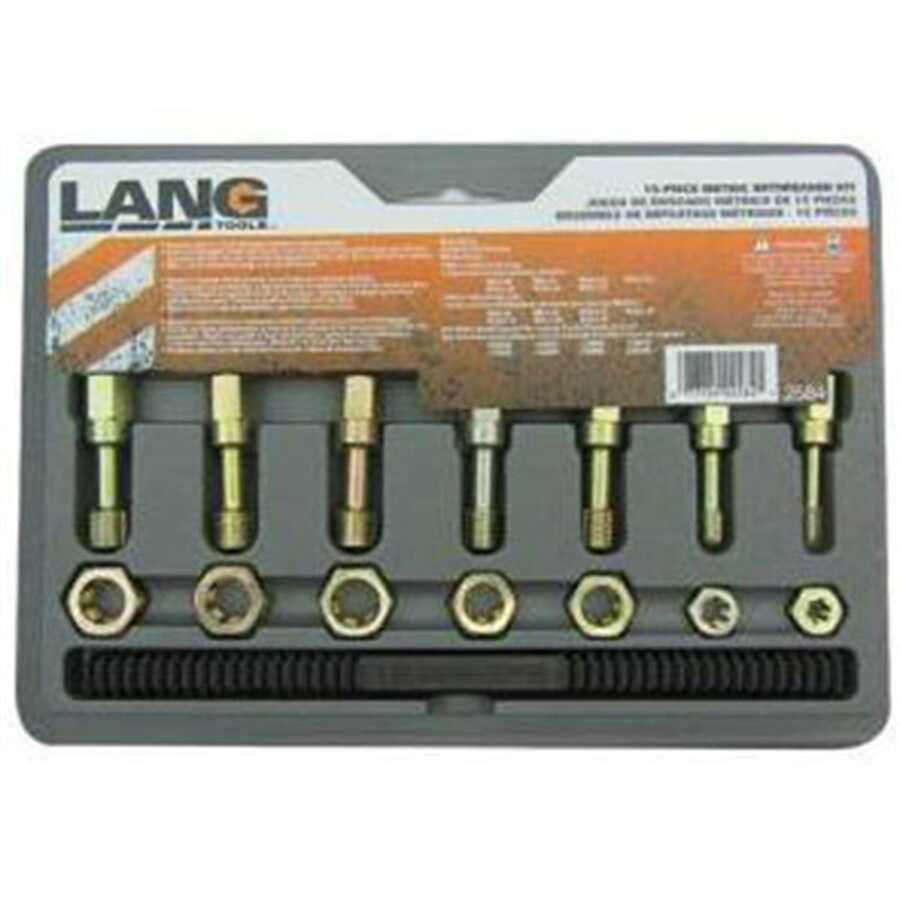 15 PC MASTER METRIC RETHREAD KIT