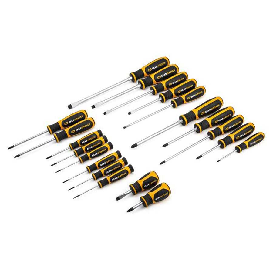 20 Piece Phillips®/Slotted/Torx® Dual Material Screwdriver Set