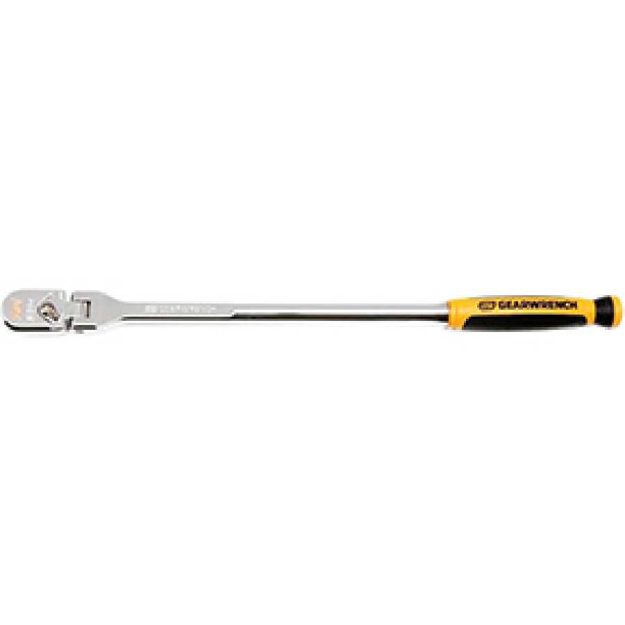 3/8" Dr 120XP Dual Material Handle Flex Head Teardrop Ratchet