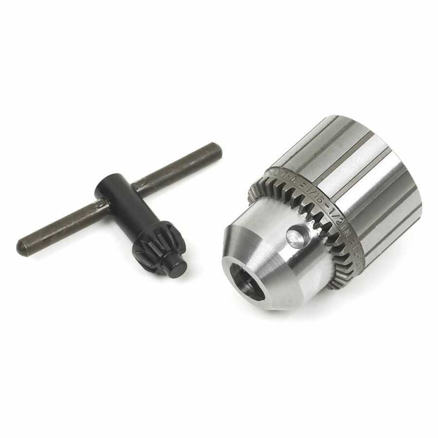 3/8 Inch Jacobs Professional-Duty Chuck and Key