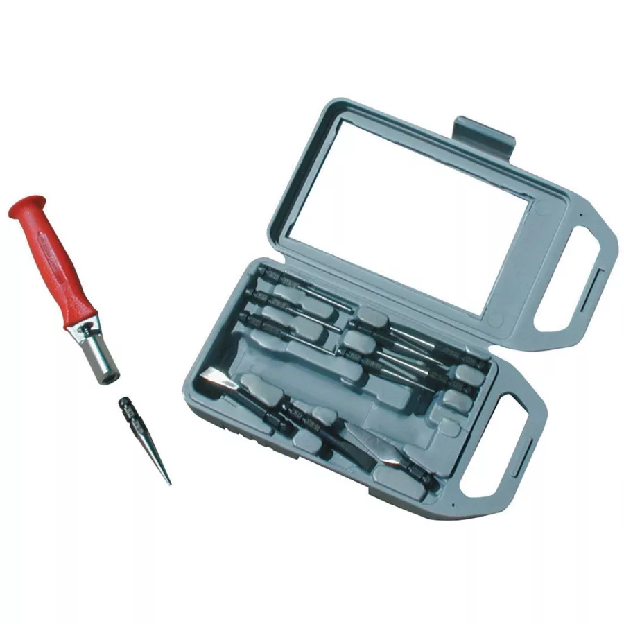 Mini Quick Change Punch & Chisel Set - 11-Pc