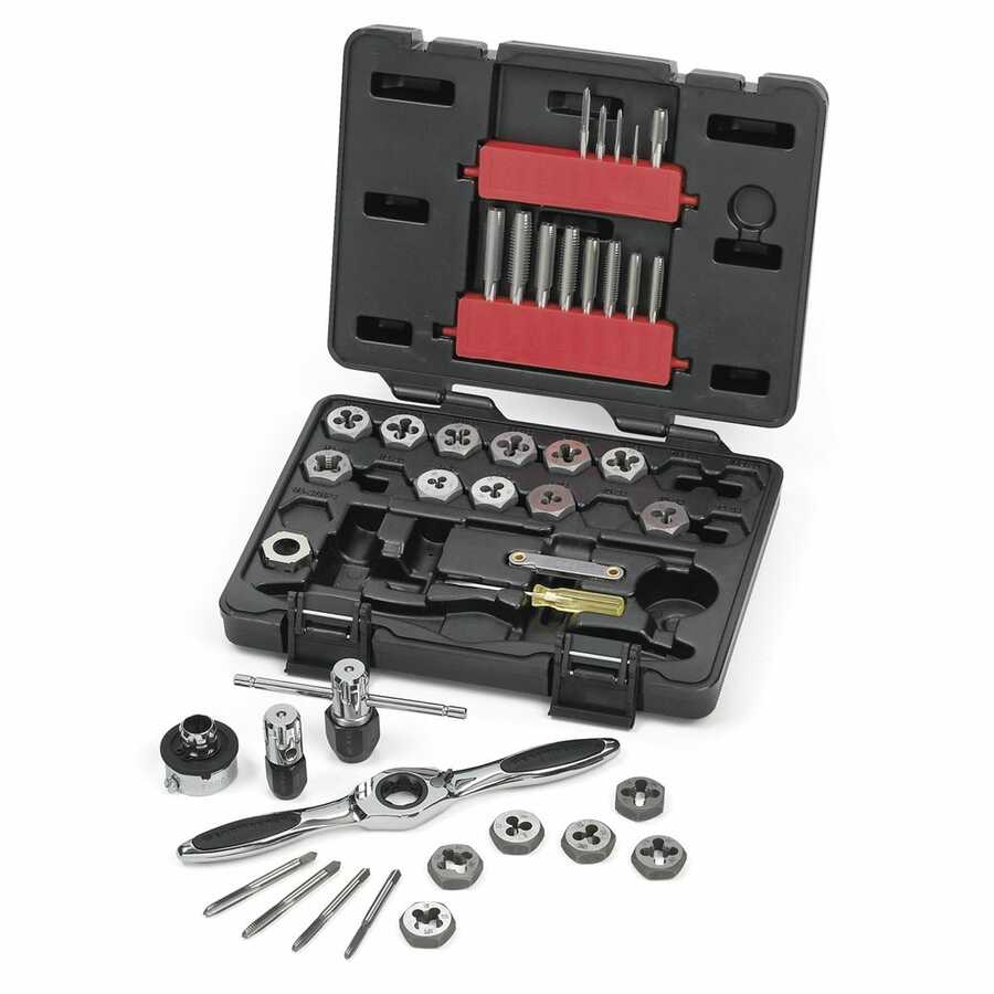 GearWrench Tap and Die Set Fractional SAE 40 Pc