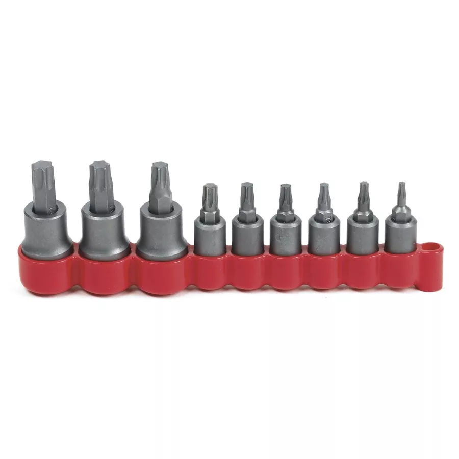 1/4 In & 3/8 In Drive Torx Press Fit 2 Pc Bit Set - 9-Pc