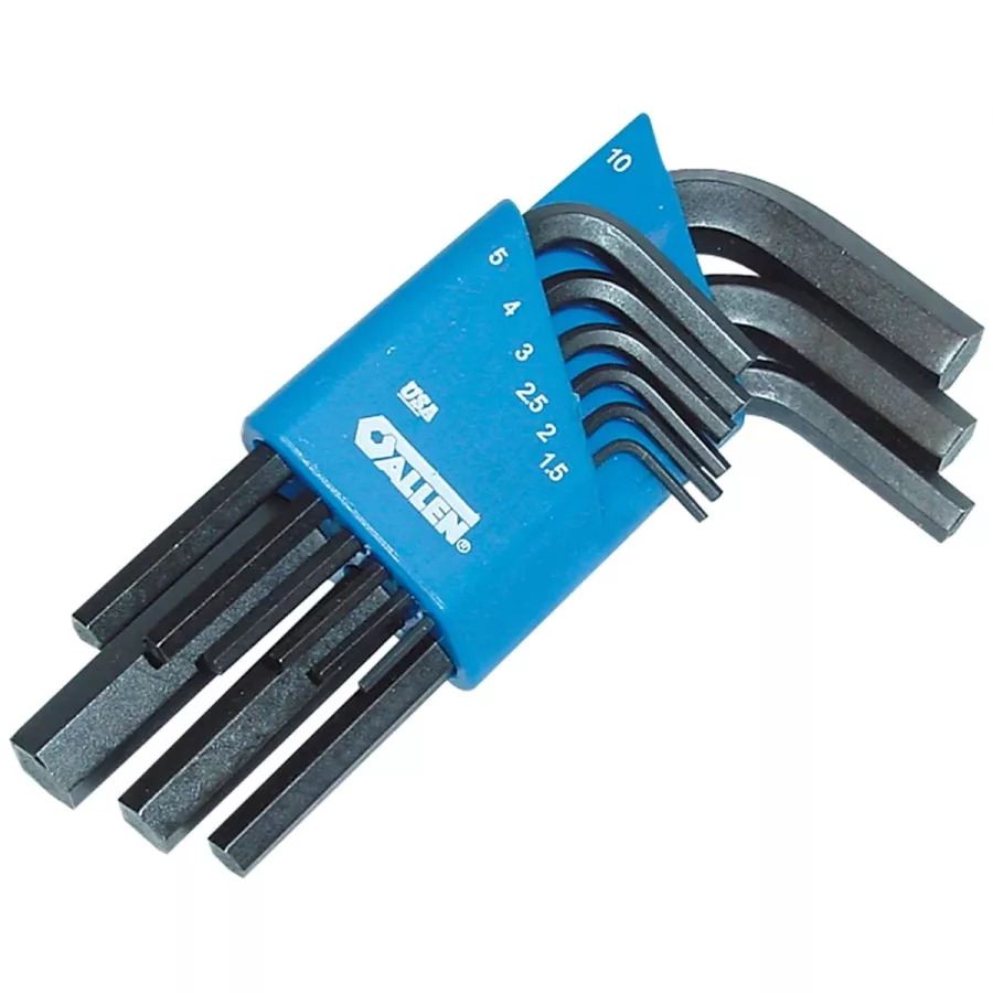 (image for) 9 Piece Metric Short-Arm Hex Key Set w/ Caddy