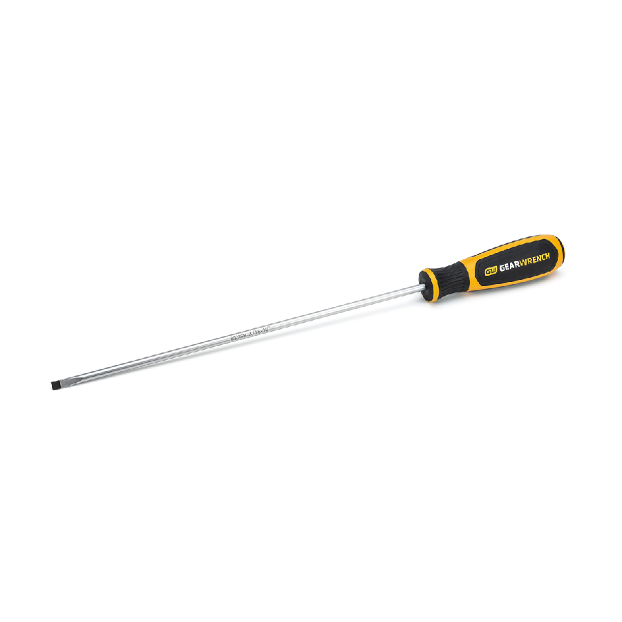 3/16" x 10" Cabinet Dual Material Screwdriver