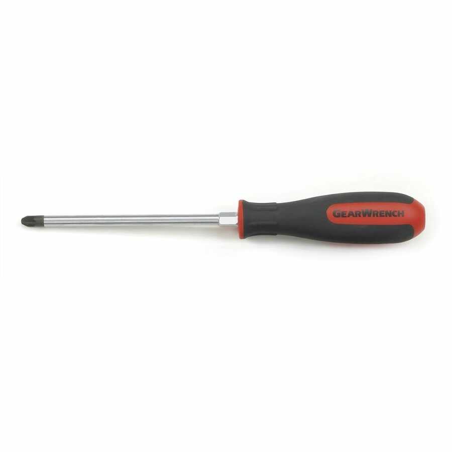 GearWrench | 80045 | GearWrench #2 x 4" Pozidriv Hex Bolster Screwdriver