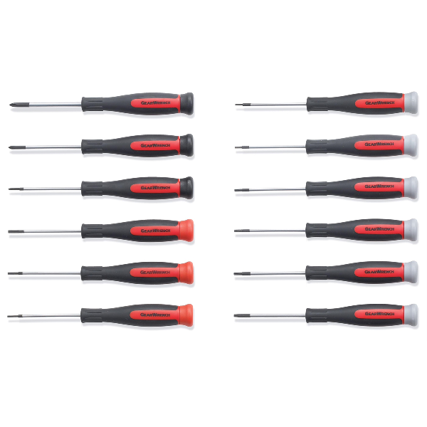 12 Pc. Combination Mini Dual Material Screwdriver Set