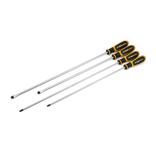 4 Piece Phillips®/Slotted Dual Material Screwdriver Set