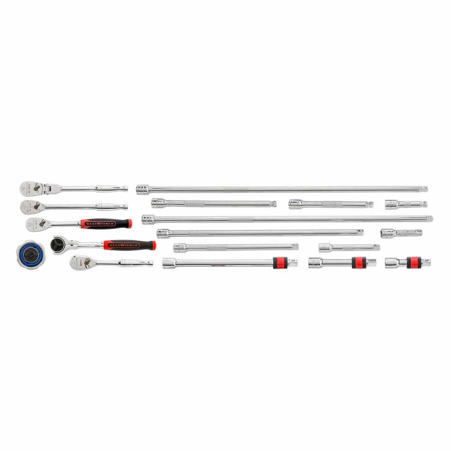18-pc 1/4\\ Ratchet & Drive Tools Set\"