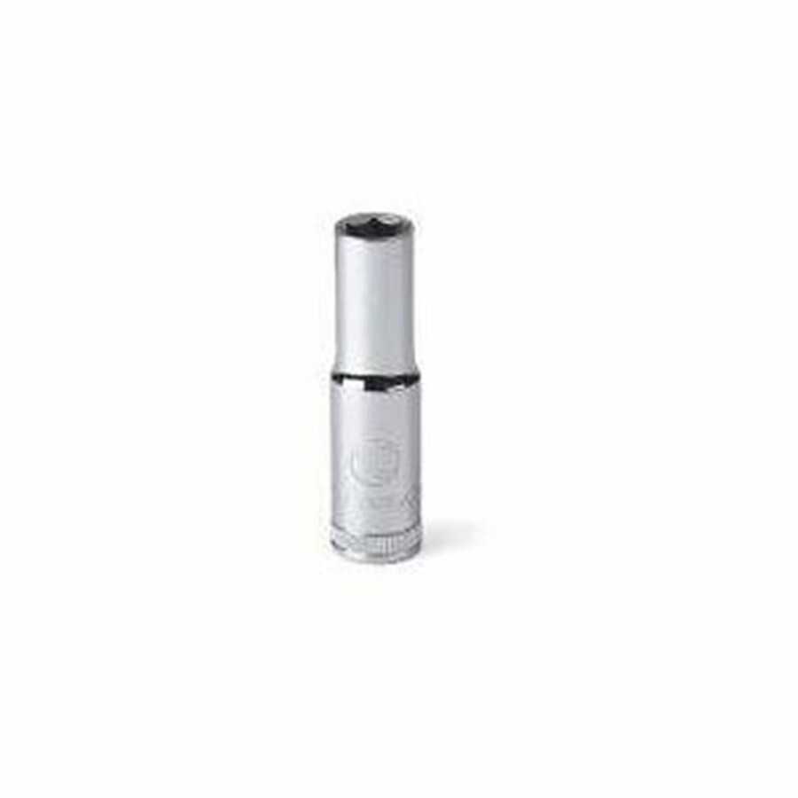 1/2 In Dr 6 Point Chrome Deep Metric Socket 18mm