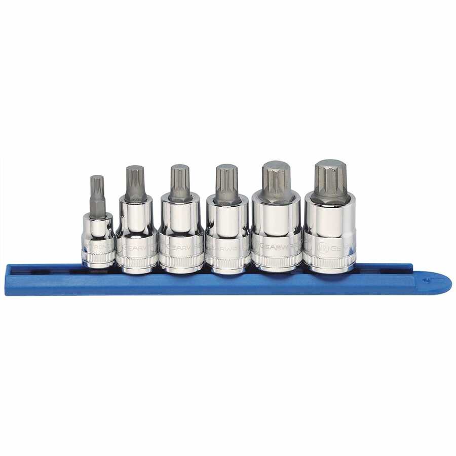 6-Pc 3/8" & 1/2" Drive Triple Square Stubby Set