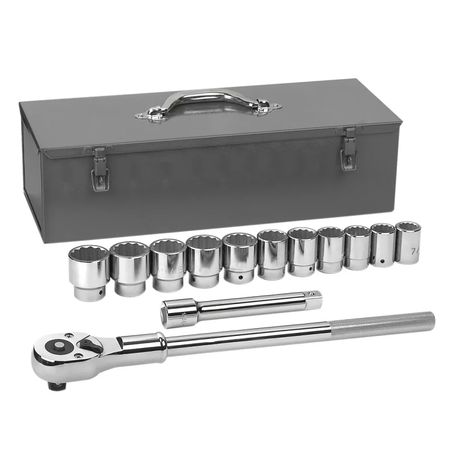 13 pc 3/4 dr. 12 pt. Socket Set SAE (image for) 13 pc 3/4 dr. 12 pt. Socket Set SAE