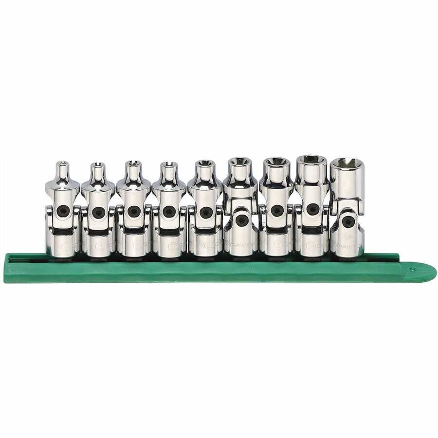 9-Pc 3/8\\ Drive Universal E-Torx Bit Socket Set\"
