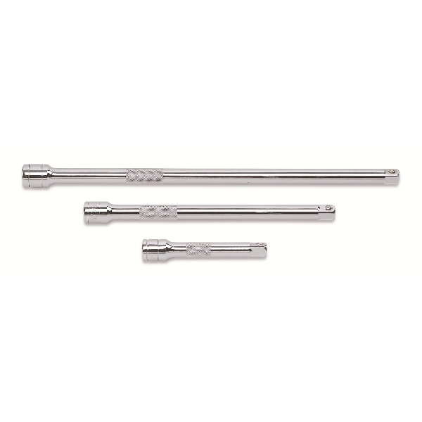 3 PC. 1/2" DRIVE EXTENSION SET 5", 10" & 15"