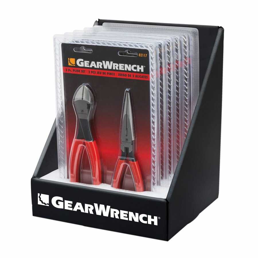 Counter Pack Merchandiser - (6) 82117 2 Pc Pliers