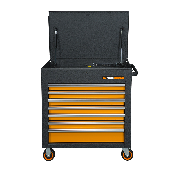 35" 7 Drawer GSX Series Rolling Tool Cart with Tilt Top