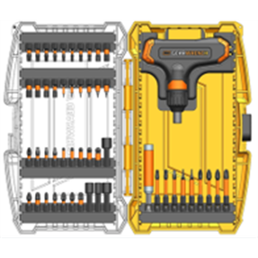 51PC MICRO BITS SET RATCHETING T-HANDLE
