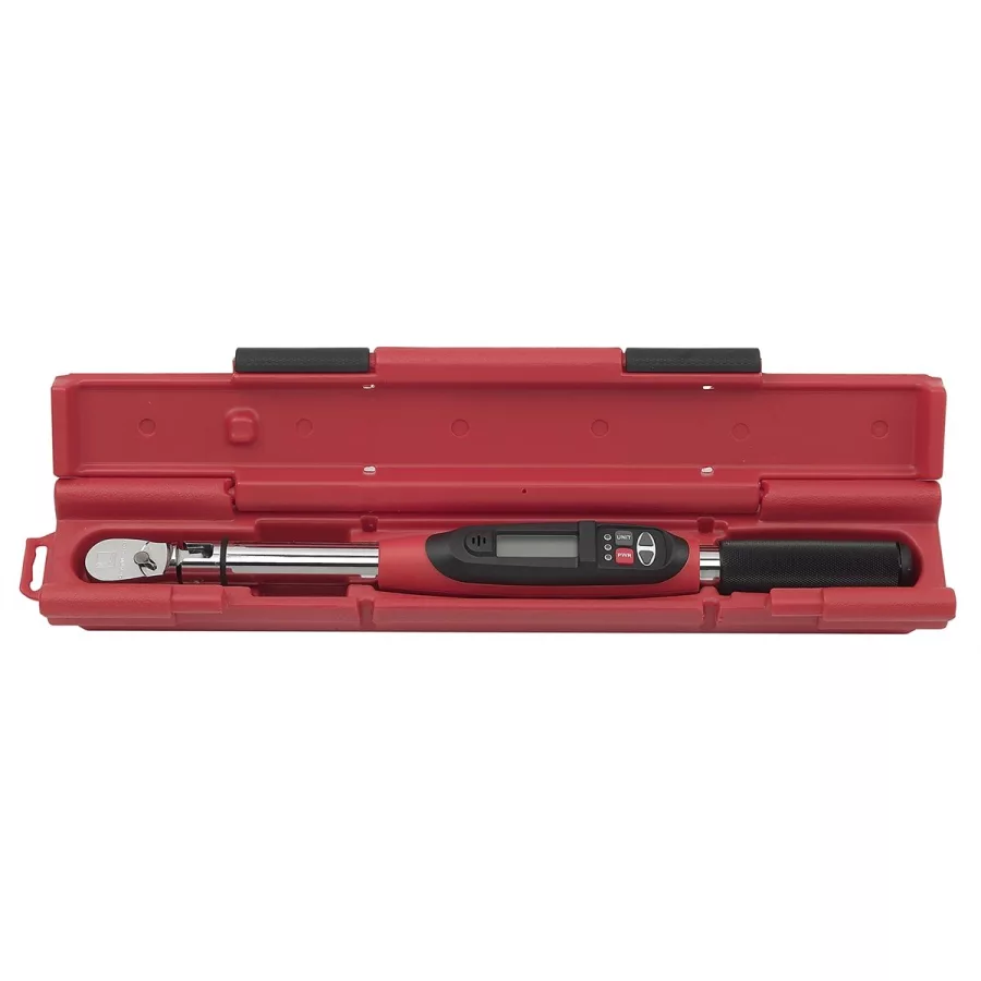 3/8 In Dr Electronic Torque Wrench w/ Angle Flex Head 10-110 ft-