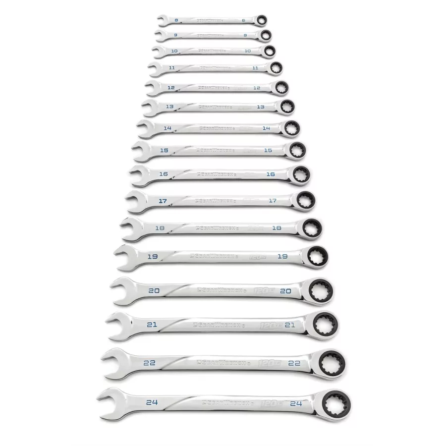 16 pc 120XP Ratcheting Wrench Set- Metric