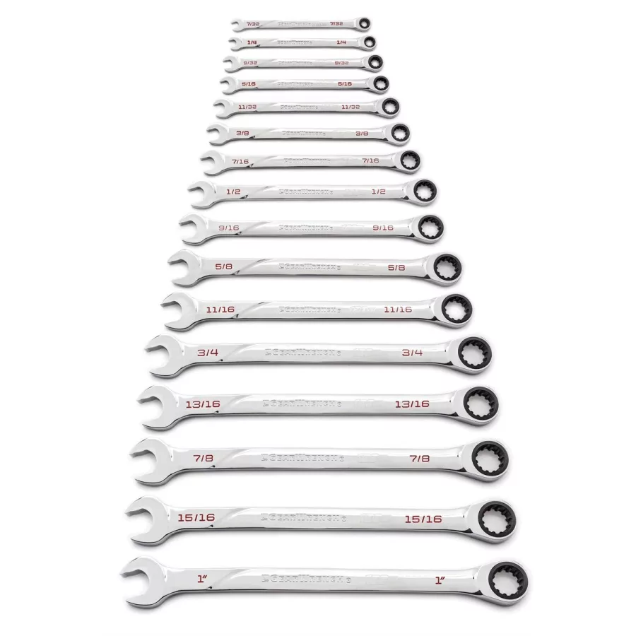 16 pc 120XP Ratcheting Wrench Set- SAE (image for) 16 pc 120XP Ratcheting Wrench Set- SAE