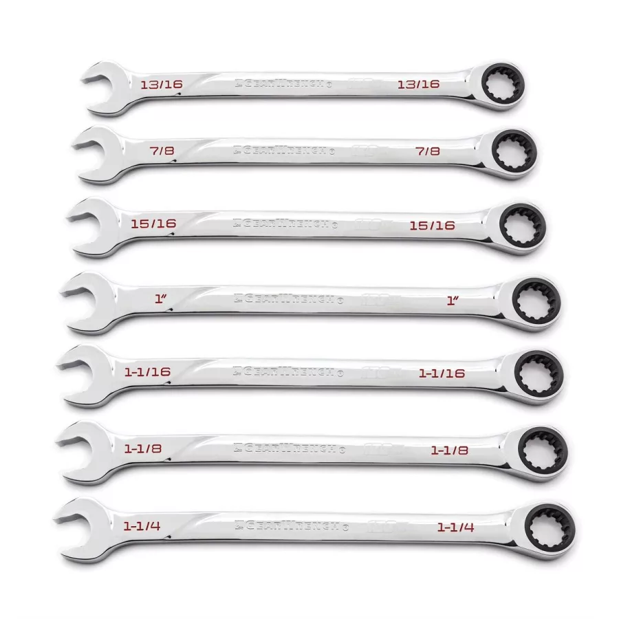 7 pc 120xp Ratcheting Wrench Combination Set
