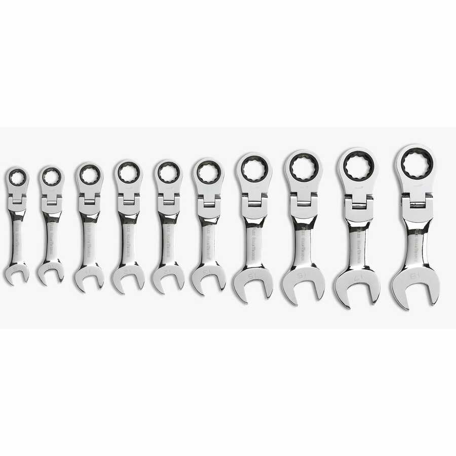 Metric Stubby Flex GearWrench Set - 10-Pc