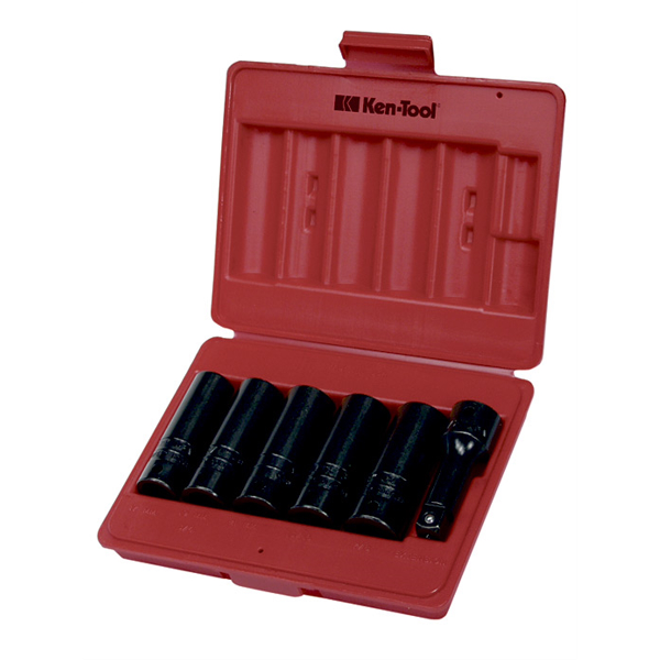 6PC DEEP THINWALL INPACT SOCKET SET