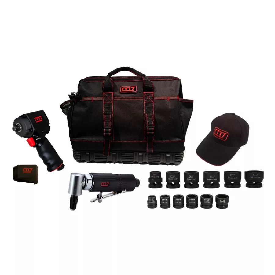 Mighty Seven Air Tool Kit with Free Tool Bag