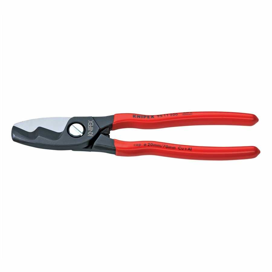 8" DUAL JAW BATTERY CABLE SHEARS CARDED