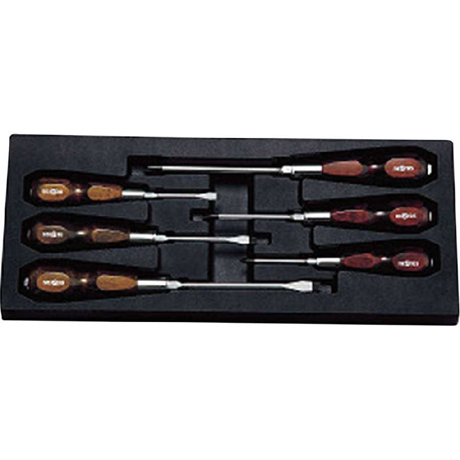 6 Piece Wood Handle Precision Screwdriver set