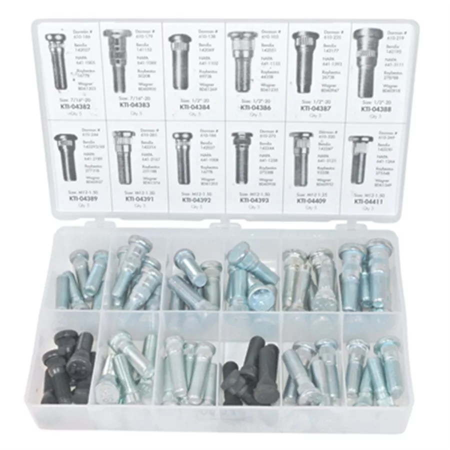 Wheel Stud Assortment- 60 Piec Wheel Stud Assortment- 60 Piec