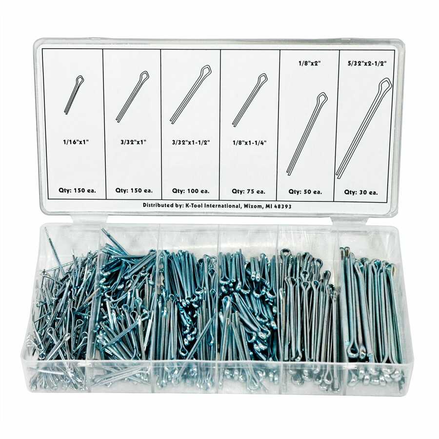 555 Piece Cotter Pin Assortment